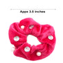 2pcs Pack Rhinestone Pearl Velvet Hair Head Tie Band Scrunchies Pony Tail Holder