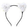 Women Girl Flower Blossom Hair Band Handmade Cat Ear Headband Halloween Party