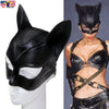 Cat Women Face Latex Mask Cosplay Batman Catwomen Costume Props Halloween Party