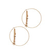 RHINESTONE STAR HOOP EARRING