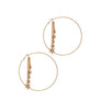 RHINESTONE STAR HOOP EARRING