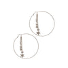 RHINESTONE STAR HOOP EARRING