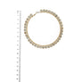 RHINESTONE HOOP EARRING