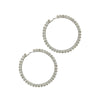 RHINESTONE HOOP EARRING