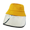 Protective Anti Spit Dust Fishing Bucket Saliva Kid Children UV Shield Hat Cap