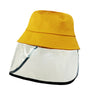 Detachable Protective UV Shield Anti Spit Dust Fishing Bucket Kid Child Hat Cap
