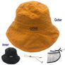 Double Sides Protective Cap Anti Saliva Spitting Face Shield Bucket Sun Fishing