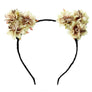 Women Girl Flower Blossom Hair Band Handmade Cat Ear Headband Halloween Party