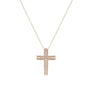 CZ Framed Cross Gold Necklace