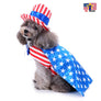 American USA Flag Pet Costume Cute Uniform Dress Up Cat Dog Cosplay Halloween