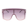 Black Designer Shield Sunglasses