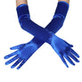 Girl Elbow Length Stretch Satin Long Flapper Gloves Evening Opera 20s Halloween