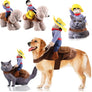 Riding Horse Run Cowboy Pet Dog Cat Costume Puppy Halloween Puppy Dress Cosplay
