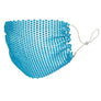 Aqua Rhinestone Mesh Fashion Mask