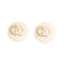 Ivory Designer Style Quilted Studs