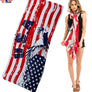 American Forever Patriotic USA Flag Bold Eagle Warp Infinity Shawl Neck Scarf