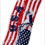 American Forever Patriotic USA Flag Bold Eagle Warp Infinity Shawl Neck Scarf