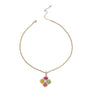 Multi Color Luxury French Designer Flower Necklace