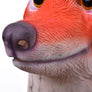 Orange Zootopia Fox Manga Costume Latex Rubber Horror Scary Mask Halloween Party