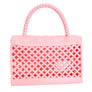 Pink Jelly Top Handle Mini Crossbody