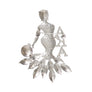 Pink Green Woman Sorority Pin