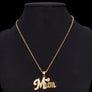 Love MUM Pendant Mom Necklace 18K Gold Silver Plated Crystal Heart Mother Gift