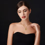 Love MUM Pendant Mom Necklace 18K Gold Silver Plated Crystal Heart Mother Gift