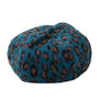 Women Animal Pattern Print Leopard French Vintage Style Beret Beanie Hat Cap