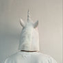 White Dreamy Unicorn Horse Costume Latex Rubber Horror Scary Mask Halloween Part