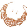 Gold Glass Bead Choker Set