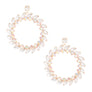 XL Gold Crystal Wreath Earrings