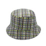 Lavender Plaid Woolen Bucket Hat