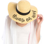Always on Vacay Beige Floppy Hat