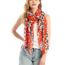Red Leopard Lightweight Scarf