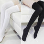 Women Girl Over Knee High Thigh Temptation Stretch Velvet Nylon Long Solid Socks