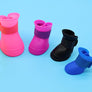 Waterproof Dog Cat Candy Boots Reusable Silicon Pet Shoes Adjustable Paw Rain Protector