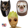 Guardians Galaxy Black Panther Zootopia Slot Costume Latex Head Mask Halloween