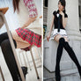 Women Girl Over Knee High Thigh Temptation Stretch Velvet Nylon Long Solid Socks