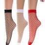 3 Pairs Women Girl Sheer Fashion Sexy Stocking Hosiery Mesh Fishnet Ankle Socks