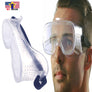 Safety Goggle Over Glasses Lab Work Eye Protective Eyewear Clean Lens Anti Dusts