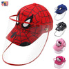 Protective Baseball Kid Child Kitty Spiderman Cap Hat Detachable Shield Spit