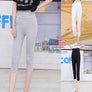 New Hot High 3/4 Capri Cotton Leggings Jogging Yoga Pilates Pants Grey