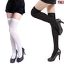 Women Girl Over Knee High Thigh Temptation Stretch Velvet Nylon Long Solid Socks