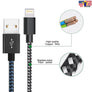 USB Fast Charger Cable for iPhone Nylon Braid 3m 10ft Mobile Phone Lightning Cab