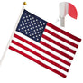 USA Patriot AMERICAN NYLON STARS FLAG Sleeve Pole Pocket 35"X58" Indoor Outdoor