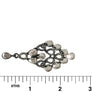 Metal with Stone Drop Earrings