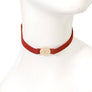 Gold Versace Lion and Suede Choker