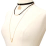 Suede Long Choker