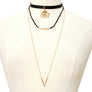 Suede Long Choker