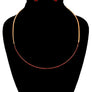 Stoned Simple Necklace Set